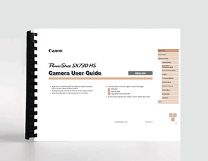 Owners Manual for Canon SX730 HS Power Shot Camera - Picture 1 of 1