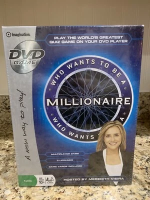 Who Wants To Be A Millionaire? DVD Game w/ Host Meredith Viera NEW SEALED  - Image 1 of 2