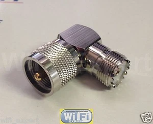 NEU 10er-Pack UHF Stecker auf Buchse rechter Winkel Ellbogen RF Adapter PL-259 SO-239 10-Posten - Bild 1 von 3