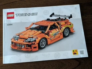 Lego Technic 42204 Fast And Furious Toyota Supra Instruction Booklet Only Build - Picture 1 of 2