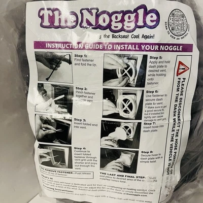 The Noggle Car AC Back Seat Vent Extender 8 Foot Noggle NEW SEALED - Image 1 of 4