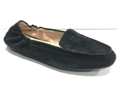 Mocasines sin cordones Taryn Rose Kristine para mujer - negros, talla 8,5 M.  Foto 1 de 4