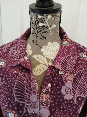 Vintage Rounded Collar Shirt Polyester 70s 80s Disco Retro Hippie - Image 1 of 4