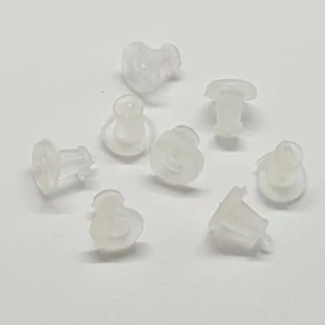 Earring Backs Plastic Rubber Stoppers For Hook Stud Post Earrings in Small Packs - Picture 1 of 8