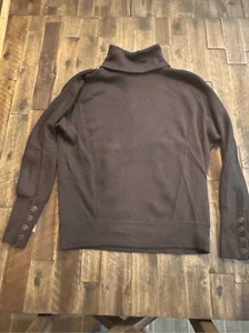 Anthropologie moth wool blend turtleneck size xs long sleeve warm cozy - Picture 1 of 8