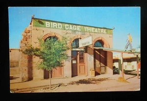 1960 Bird Cage Theatre Tombstone AZ Cochise Co Postcard Arizona - Imagen 1 de 1