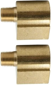 Legines Brass Inverted Flare 90 Degree Male Elbow 5/16" 1/8" NPT Male, Pack of 2 - Picture 1 of 7