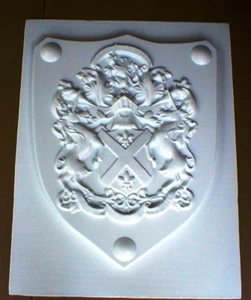 GIANT 24x30x3" MOLD MAKES CELTIC MEDIEVAL CELTIC RENAISSANCE CONCRETE SHIELD #5 - Picture 1 of 1