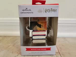 HALLMARK Wizarding World-Harry Potter BOOKS AND WAND Christmas Ornament New** - Picture 1 of 8
