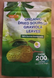 NalLife Organic Soursop Graviola Leaves for Tea 200 Leaves - Picture 1 of 7