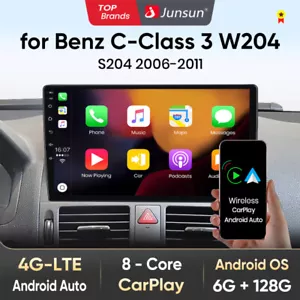 Android 13 Carplay Autoradio Für Mercedes C Class W204 S204 GPS NAVI WiFi DAB+ - Bild 1 von 18