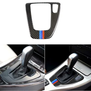 Right Hand Drive Fits BMW E90 Carbon Fiber M Sport Gear Shift Control Panel Trim - Picture 1 of 8