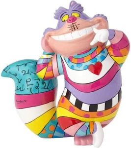 Disney Britto Cheshire Cat By Enesco Mini, 3.5" Stone Resin Figurine New in Box - Picture 1 of 4