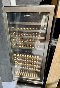 Vintec Cellar 110 Bottle Stainless Steel Wine Fridge dual temperature zone EC - Picture 1 of 8