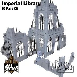 Imperial Library 28 mm Tischplatte Wargame Gebäude Ruine Gelände für Warhammer 40k - Bild 1 von 4