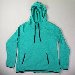 Danskin Now Hoodie Sweatshirt Womens 2XL Long Sleeve Scoop Neck Pullover Green - Picture 1 of 12