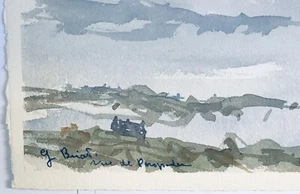 Original watercolor painting Georges BRIOT Marine France 1934 - Picture 1 of 6