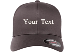 CUSTOMIZABLE ADD YOUR TEXT Embroidered FLEXFIT Original Fitted Hat 6277 Blank 3 - Picture 1 of 10