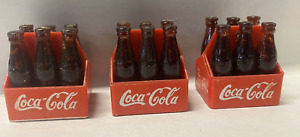 3 Vintage 1960s  - Coca Cola Coke Bottle 6 Pack for Barbie & GI Joe 12 in Figure