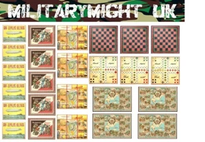 1/18 1/16 SCALE WW1 GERMAN BOARD GAMES BATTLEFIELD DIORAMA DECALS - Picture 1 of 1