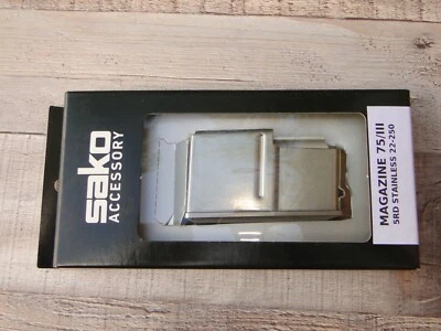 Cargador Sako® 75/III Calibre 22-250 Remington, 5 Redondos Acero Inoxidable S59R0385 Foto 1 de 4