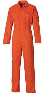 Dickies WD4839 Redhawk Overall Zip Front Coverall Boiler Suit WD4839 | Orange - Picture 1 of 1