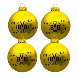 Borussia Dortmund Weihnachtskugel Christbaumkugeln 4-er Set - Bild 1 von 3