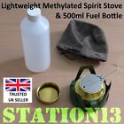 Alcohol Camping Stove Kit - Lightweight Backpacking Stove, 500ml Fuel bottle