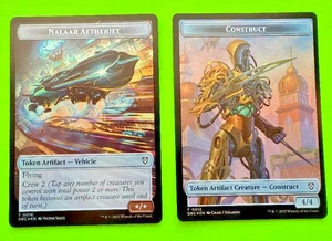 MTG  Aetherdrift - Nalaar Aetherjet/Construct - Double-Sided Token - Foil - Picture 1 of 2