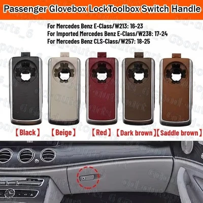 Manija de interruptor de caja de herramientas de bloqueo de guantera de pasajero para Mercedes Benz clase E CLS Foto 1 de 4