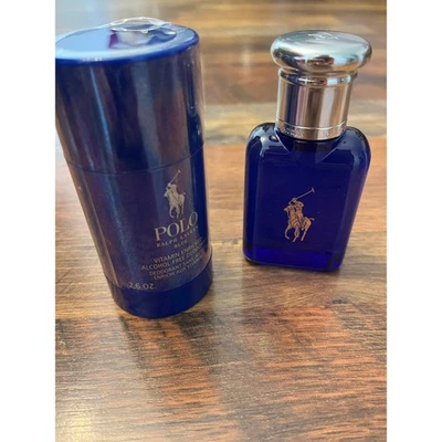 Ralph Lauren Polo Desodorante Azul 2.6 OZ y Eau De Toilette Spray 1.36 OZ  Foto 1 de 2