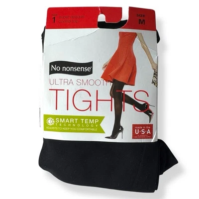 Medias ultra suaves No Nonsense para mujer talla M negras temperatura inteligente Foto 1 de 3