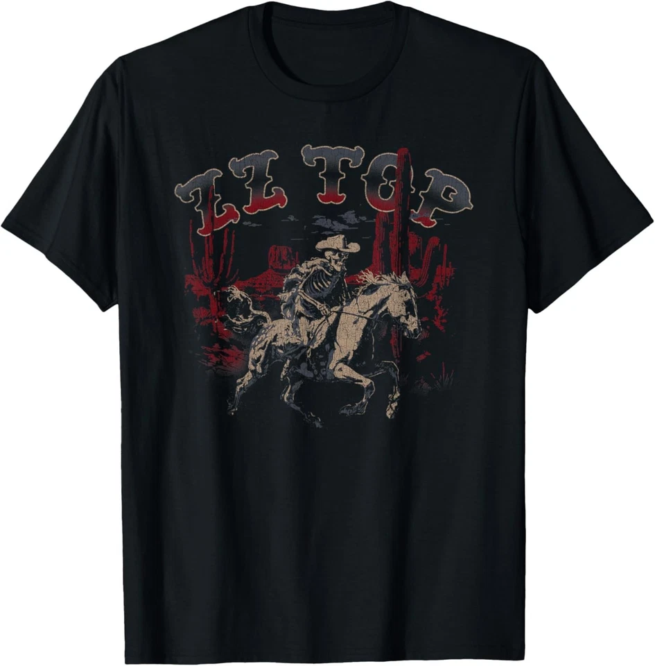 GILDAN ZZ Top Skelly Cowboy T-Shirt