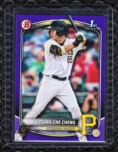 2025 Bowman Tsung-Che Cheng Purple 1st Bowman 029/250 #BP-95 Pirates Rookie - Picture 1 of 2