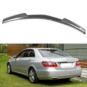 Carbon Fit For Mercedes Benz W212 Sedan V Look Rear Trunk Spoiler Wing E500 - Picture 1 of 6