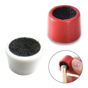 Pool Cue Tip Shaper Red and White Double Sided for Better Chalk Adhesion - Picture 1 of 13