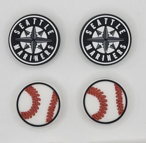 Dijes de zapatos de cocodrilo del equipo de béisbol de los Marineros de Seattle de la MLB - 4 piezas - Imagen 1 de 1