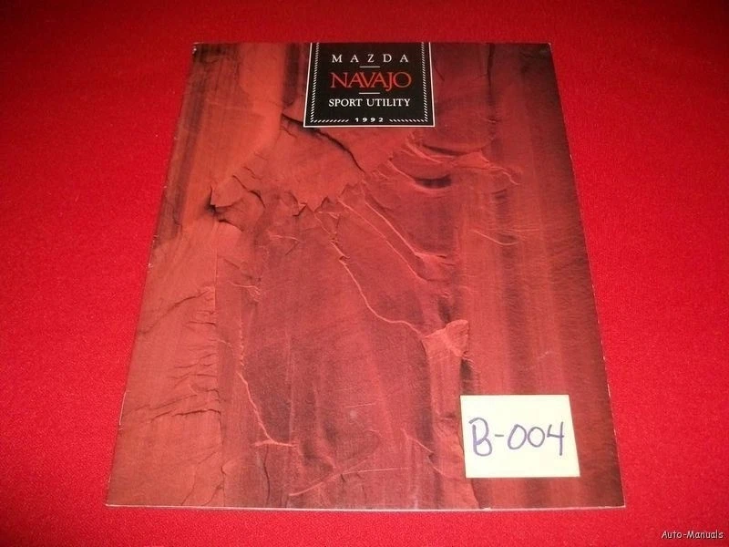 Mazda Navajo 1992 folleto original distribuidor Foto 1 de 1