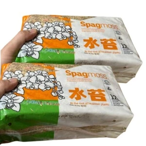 2 Spagmoss carton Orchid Plant Long Moss Sphagnum 12L. New Zealand Besgrow Brick - Picture 1 of 4
