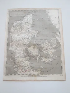 1806 CADELL AND DAVIES ATLAS KARTE, "DÄNEMARK" - Bild 1 von 3