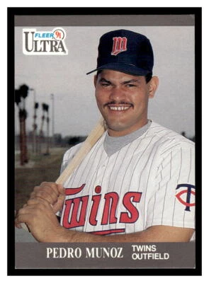 1991 Ultra  #192 Pedro Munoz - Minnesota Twins  Rookie - Image 1 of 2