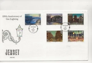 Jersey Comm/FDC - 150th Ann of Gas Lighting - 1981 (JER57) - Picture 1 of 1