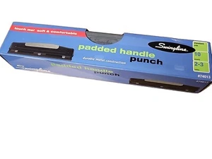 Swingline 74013 Padded Handle 2-3 Hole 10 Sheets Adjustable Punch Brand New! - Picture 1 of 5