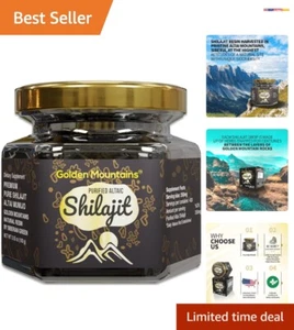 Natural Siberian Shilajit Resin 100g - Authentic Pure Supplement in Glass Bottle - Picture 1 of 11