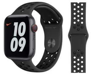 Original Apple Nike Sport Armband S/M+M/L 38/40/41mm MX8C2ZM/A Anthracite/Black - Zdjęcie 1 z 1