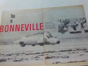1961 This Is Bonneville Speedway Vintage Highlights Article 8 Pages - Bild 1 von 1