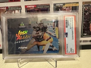 2018 Luminance Josh Allen RC Psa 9 Mint!!! Pop 12 - Picture 1 of 2