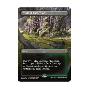 WOTC Special Gues Verdant Catacombs (Borderless) (Dragonscale Foil) (MR) ( NM - Picture 1 of 1