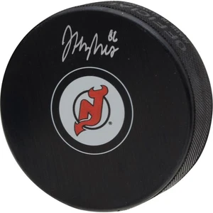 Jack Hughes New Jersey Devils Signed Hockey Puck - Fanatics - Picture 1 of 2