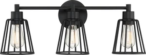 Quoizel ATT8603 Black Atticus 3-Light 24"W Bathroom Vanity Light - Picture 1 of 1